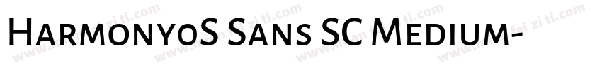 Harmony0S Sans SC Medium字体转换
